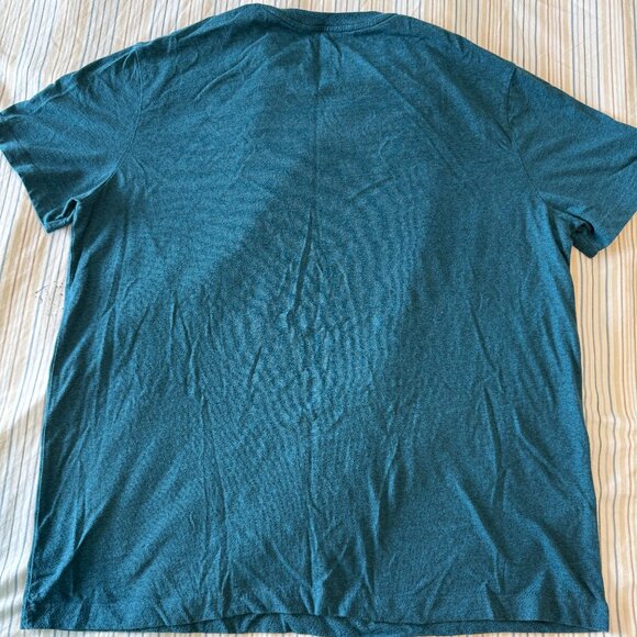 Men's XL St. John's Bay Cotton T-Shirt NWOT Aqua Blue - Picture 2 of 3